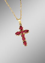 Kreuz-Anh&auml;nger mit Singapurkette 