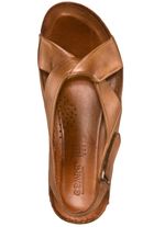 Gemini Sandale aus weichem Leder COGNAC