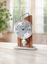 Hochwertige Tischuhr mit Holzgeh&auml;use 