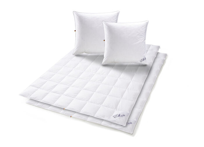 Daunen-Bettwarenprogramm zum 125 Jahre OBB Jubiläum WEISS