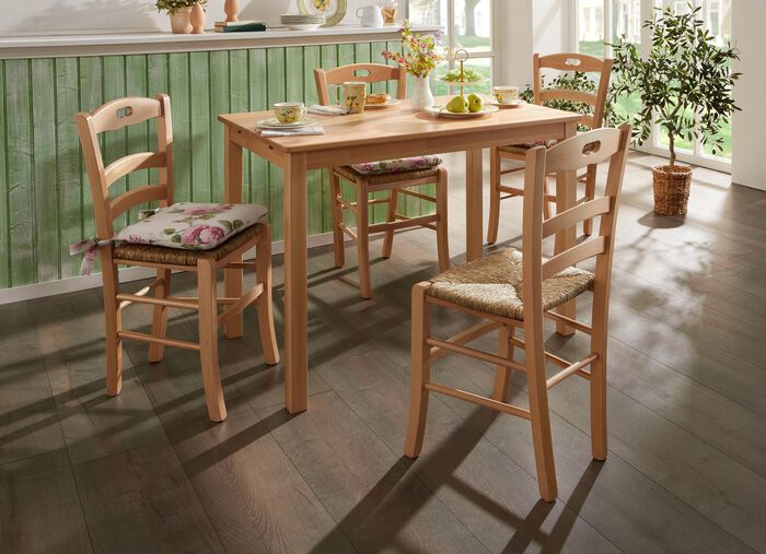 Esszimmerst&uuml;hle, 2er-Set, aus massiver Buche NATUR