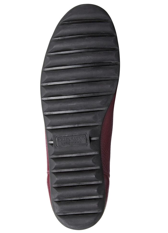 Waldl&auml;ufer Slipper aus hochwertigem, genarbtem Hirsch-Nappaleder BORDEAUX