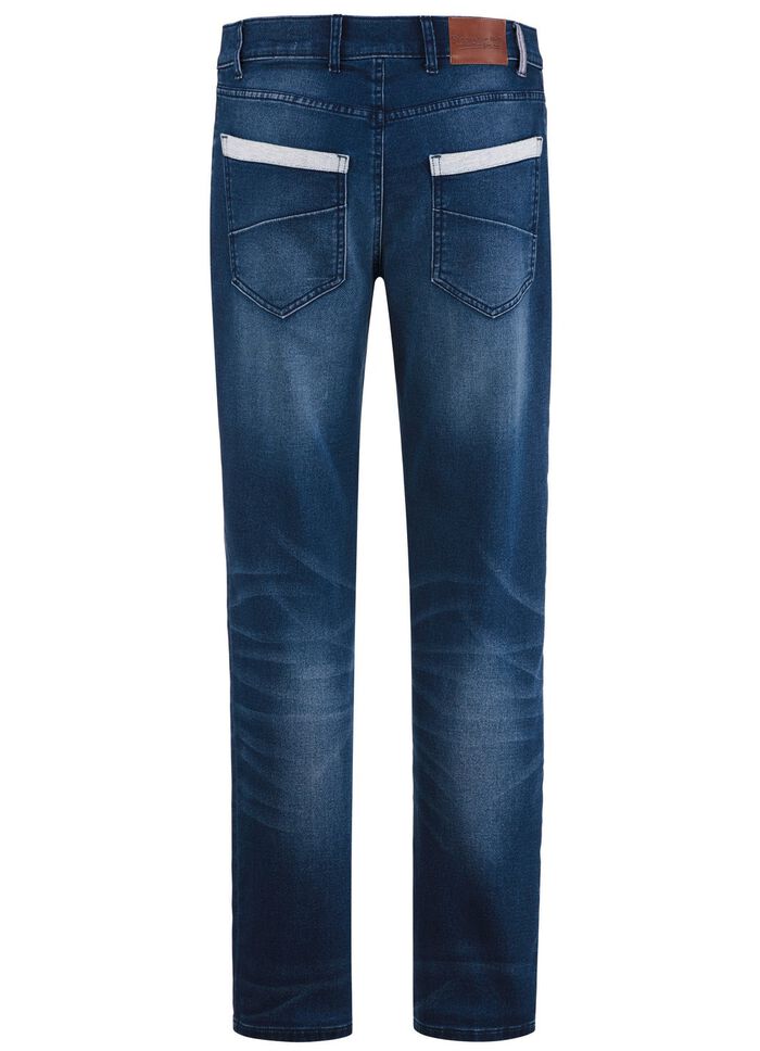 Jogg-Denim-Jeans von "Francesco Botti" in 2 Farben DUNKELJEANS