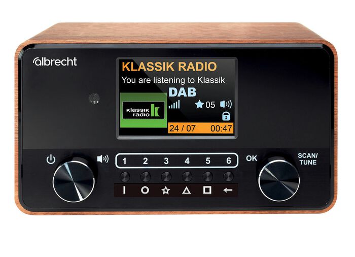 Digital-Radio mit gro&szlig;em Farbdisplay 