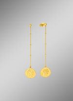 Ohrhänger mit römischem Münzmotiv 