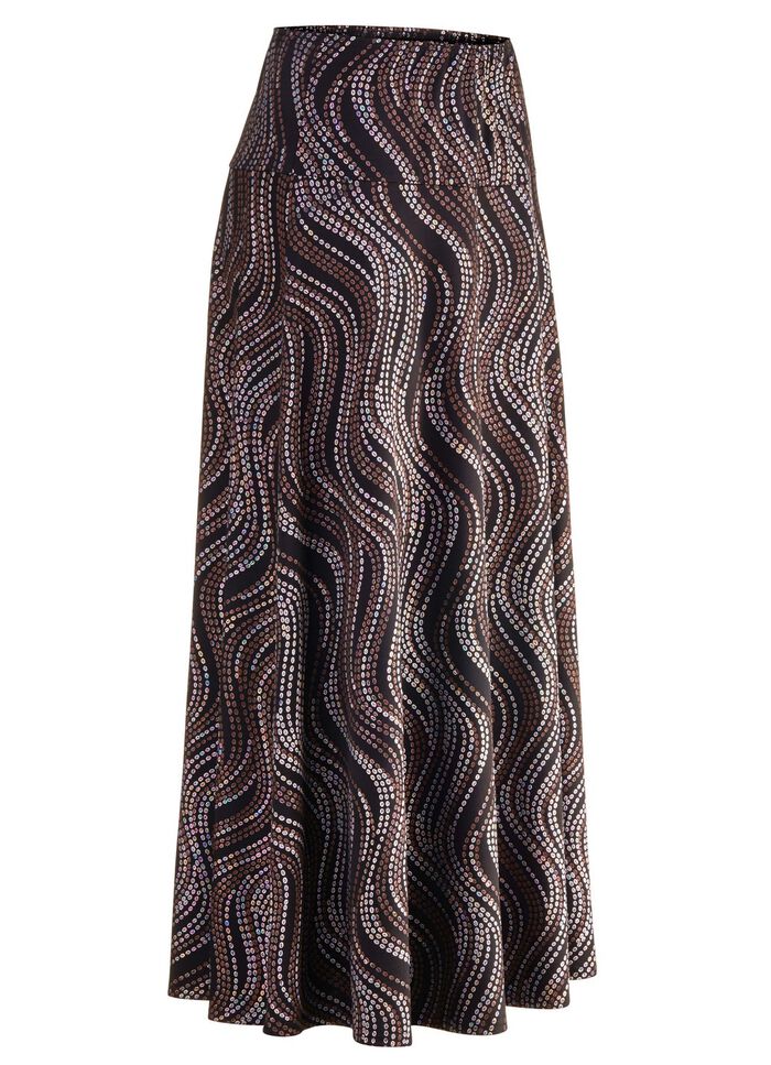 Rock mit edel schimmerndem Glanzdruck 