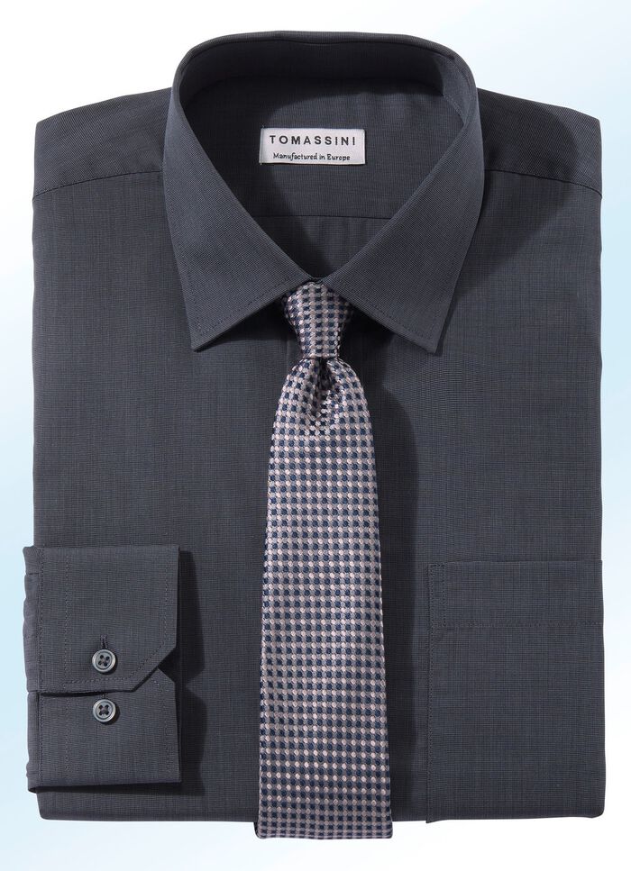 B&uuml;gelleichtes Hemd  ANTHRAZIT