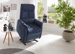 TV-Sessel mit Motor und Aufstehhilfe DUNKELBLAU