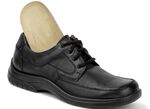 GINO GALANTE, klassische Herren-Schnürschuhe, mit herausnehmbarem Fußbett SCHWARZ