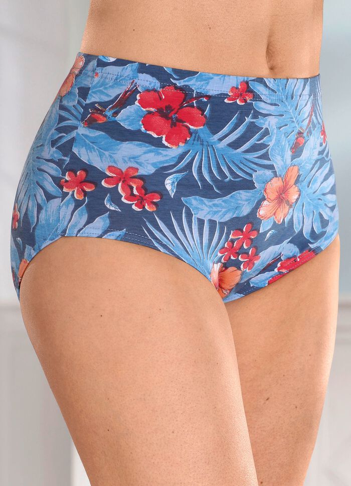 Laurina Viererpack Slips mit Floraldessin 