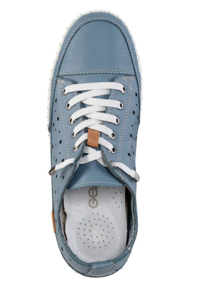 Gemini, sommerliche Damen-Schnürschuhe, Weite G, mit herausnehmbarem Fußbett JEANS