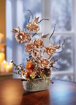 Rosen-Arrangement in Schale 