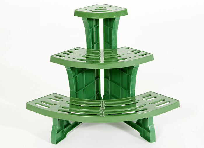 Dekorative Pflanzentreppe mit 3 Stufen GRÜN