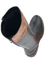 Remonte, gefütterte Damen-Stiefel, Winterschuhe, Weite G, mit Reißverschluss SCHWARZ-MARONE