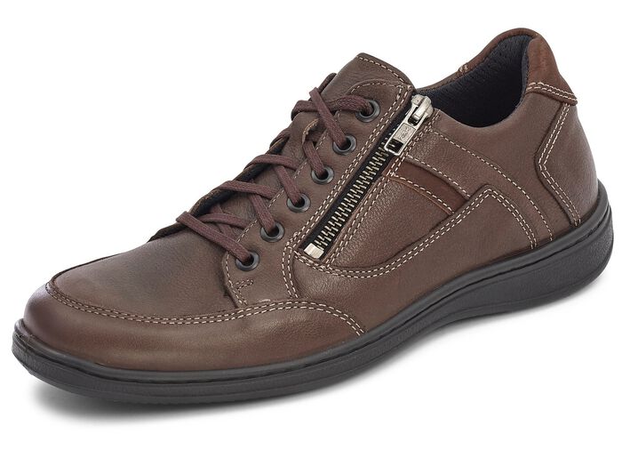 GINO GALANTE, sportliche Herren-Schn&uuml;rhschuhe, mit herausnehmbarem Fu&szlig;bett MARONE