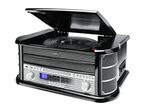 Nostalgie-Stereoanlage mit MP3-Direktaufnahmefunktion SCHWARZ