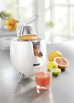 Zitruspresse mit Tropfstopp und Start-/ Stopp-Automatik WEISS