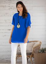 Unifarbene Tunika ROYALBLAU