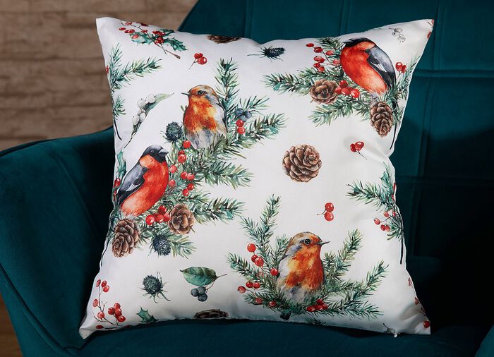 Beidseitig bedruckter Kissenbezug mit Rei&szlig;verschluss 