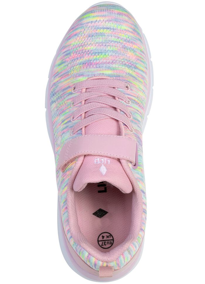 Sneaker aus effektvoll dessiniertem Textilmaterial ROSA-BUNT