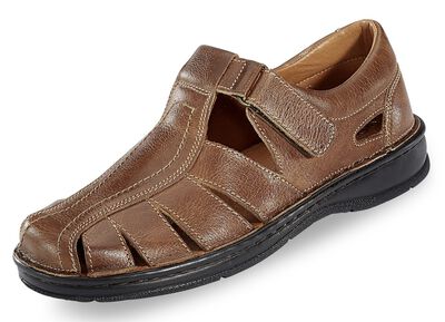 Gemini, sommerliche Herren-Slipper, aus Leder 