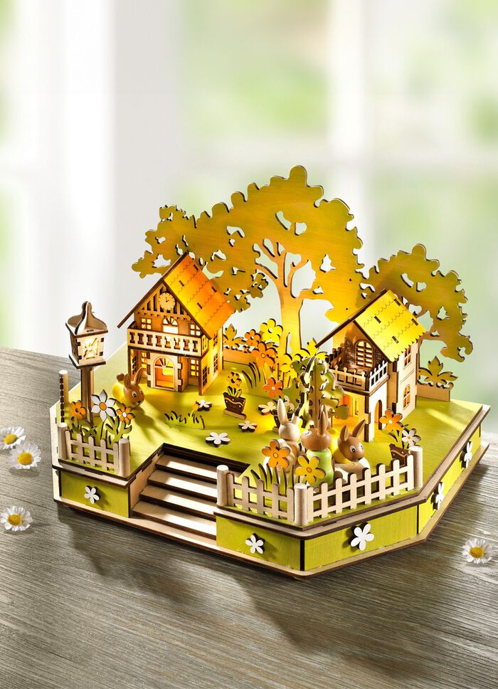 Batteriebetriebene Spieldose mit Beleuchtung 