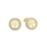 Moderne Lebensbaum Ohrstecker 