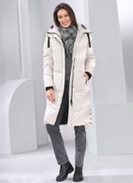 Mantel mit fester Kapuze 