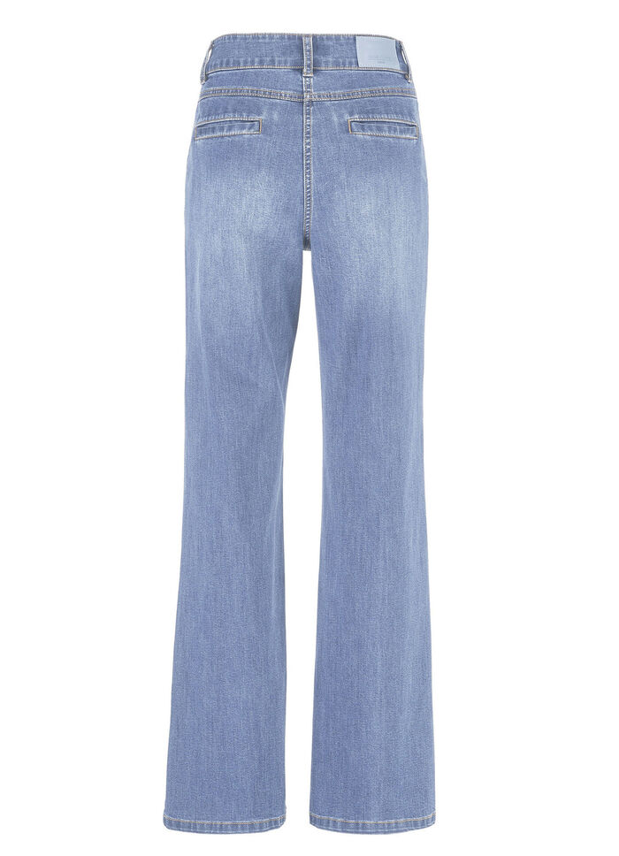 Jeans mit Bundfalten  HELLBLAU