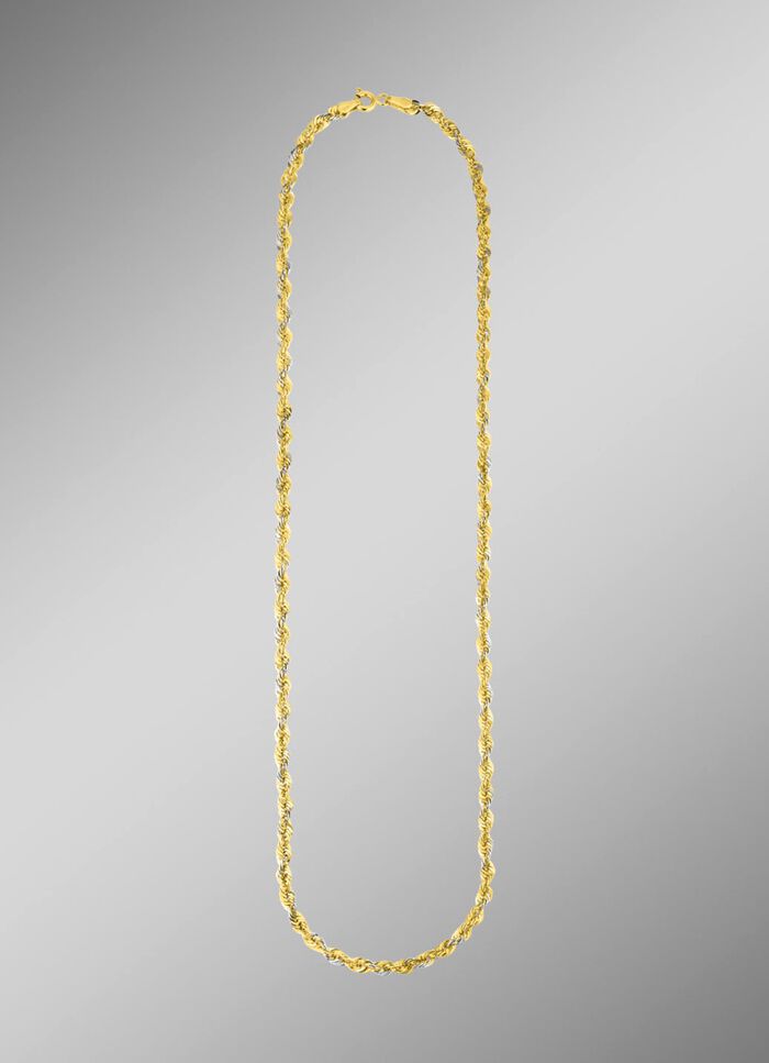 Stilvolle Kordelketten-Garnitur aus Gold 585/- fein 