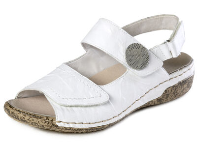 Rieker, bequeme Damen-Sandalen, Weite H, mit herausnehmbarem Fußbett 