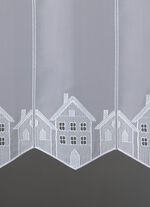 Kleinfenster-Store mit hochwertiger Plauener Stickerei 