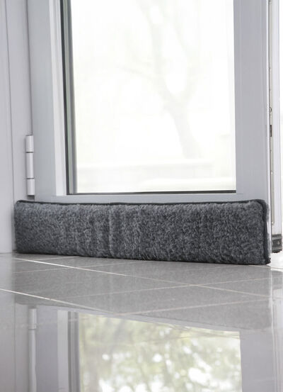 Schurwoll-Zugluftstopper f&uuml;r T&uuml;ren 