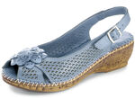 Gemini Sandalette mit Lederblüte JEANS