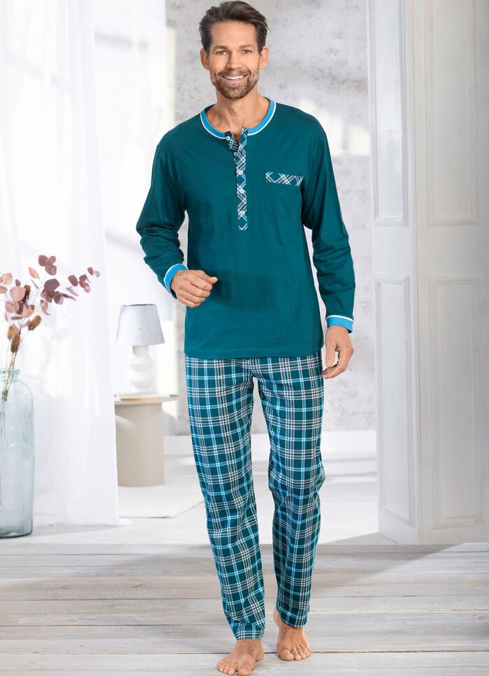 Schlafanzug mit Knopfleiste  