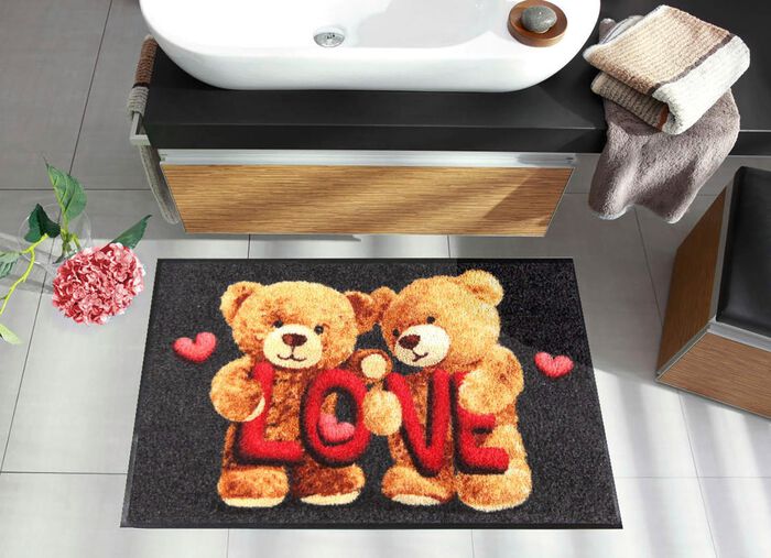 Fu&szlig;matte mit rutschhemmende R&uuml;ckseite 