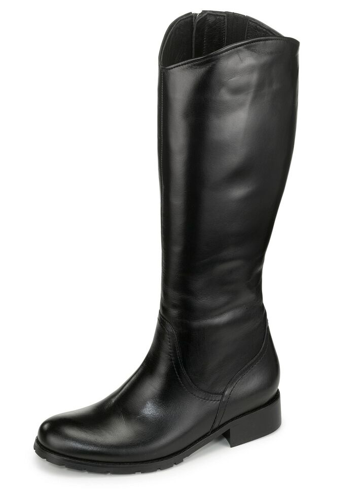 Andrea Conti Stiefel aus bestem Nappaleder SCHWARZ