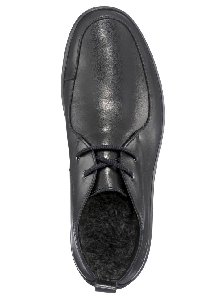 Schn&uuml;r-Bootie mit Wechselfu&szlig;bett SCHWARZ