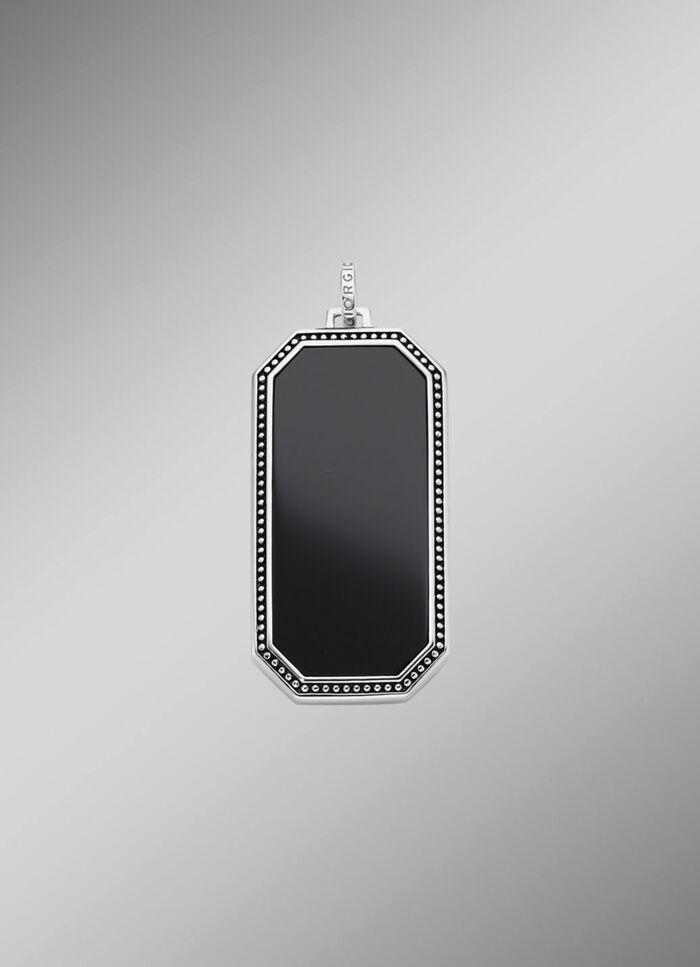 Eleganter Anh&auml;nger mit schwarzem Achat 