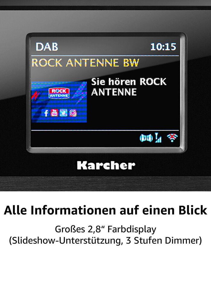 "Karcher" Internetradio mit CD-Spieler 