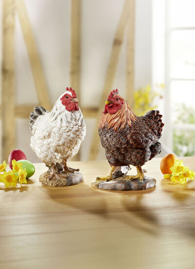 Huhn aus Polyresin 