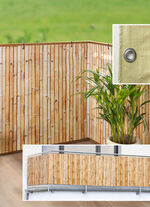Balkon-Sichtschutz in Bambus-Optik  