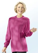 Pullover mit Strukturmuster FUCHSIA