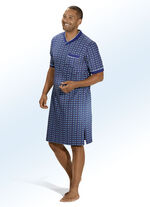 Zweierpack Nachthemden mit V-Ausschnitt und Seitenschlitzen 