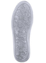 Gemini Slipper aus Rind-Nappaleder mit Zierösen WEISS