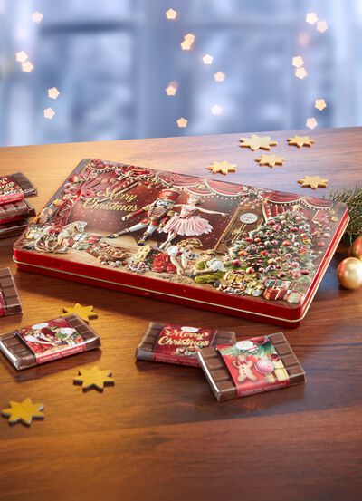 Schmuckdose Weihnachtsm&auml;rchen mit s&uuml;&szlig;er F&uuml;llung 