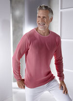 Rundhalspullover von "Milano Italy" in 3 Farben KORALLE