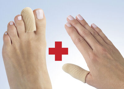Finger- und Zehenschutz, 6-teilig, mit Silikon-Innenseite 