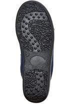 Zweierpack, klassische Herren-Hausschuhe, Weite H, mit Gummizug BLAU+SCHWARZ