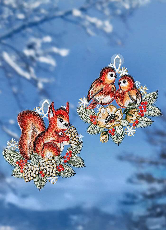 Fensterbild Eichhörnchen 